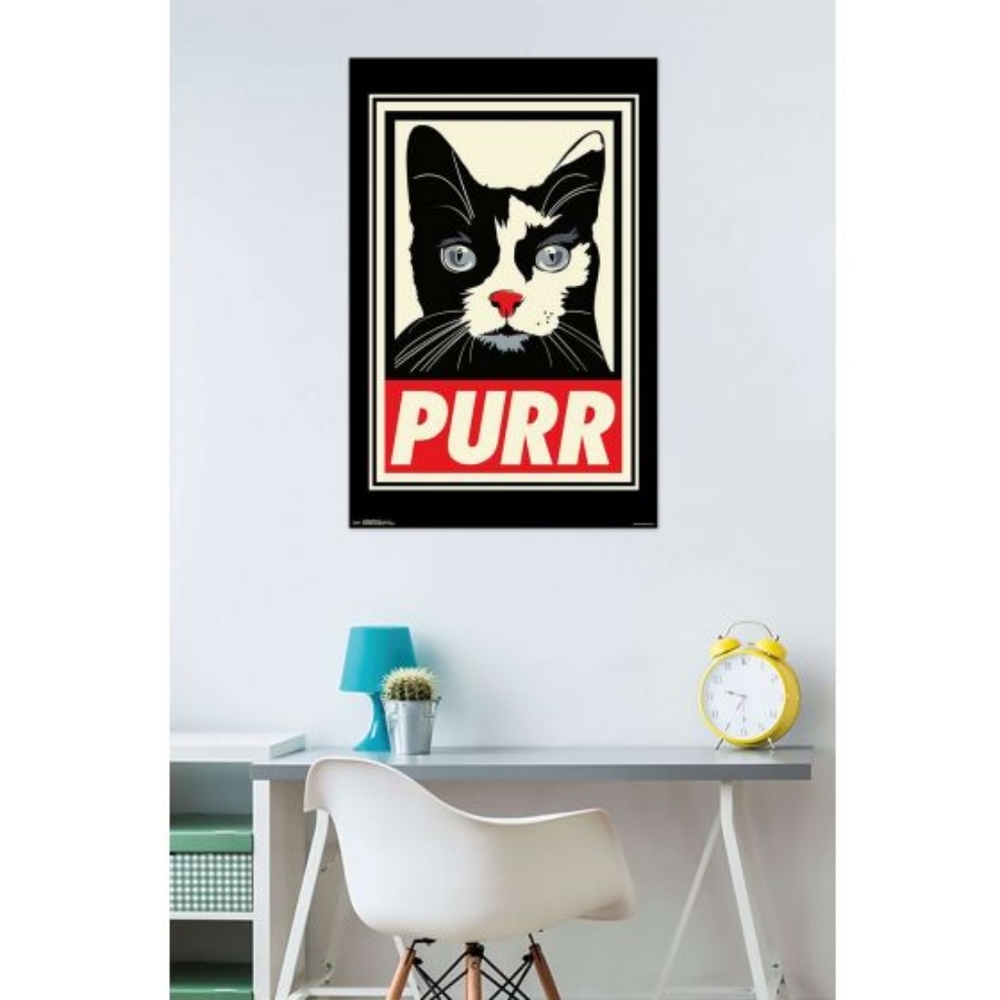 Purr Poster By Rachel Caldwell